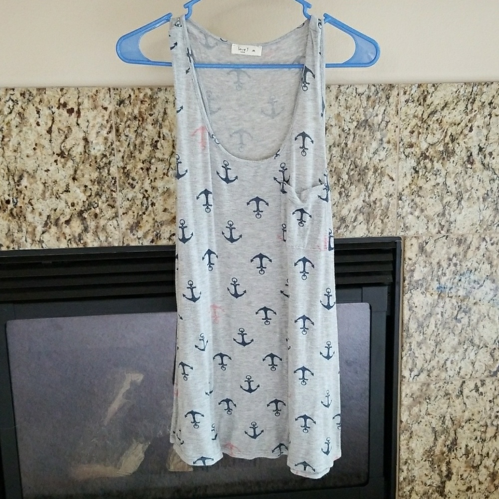 Anchor racerback tank top